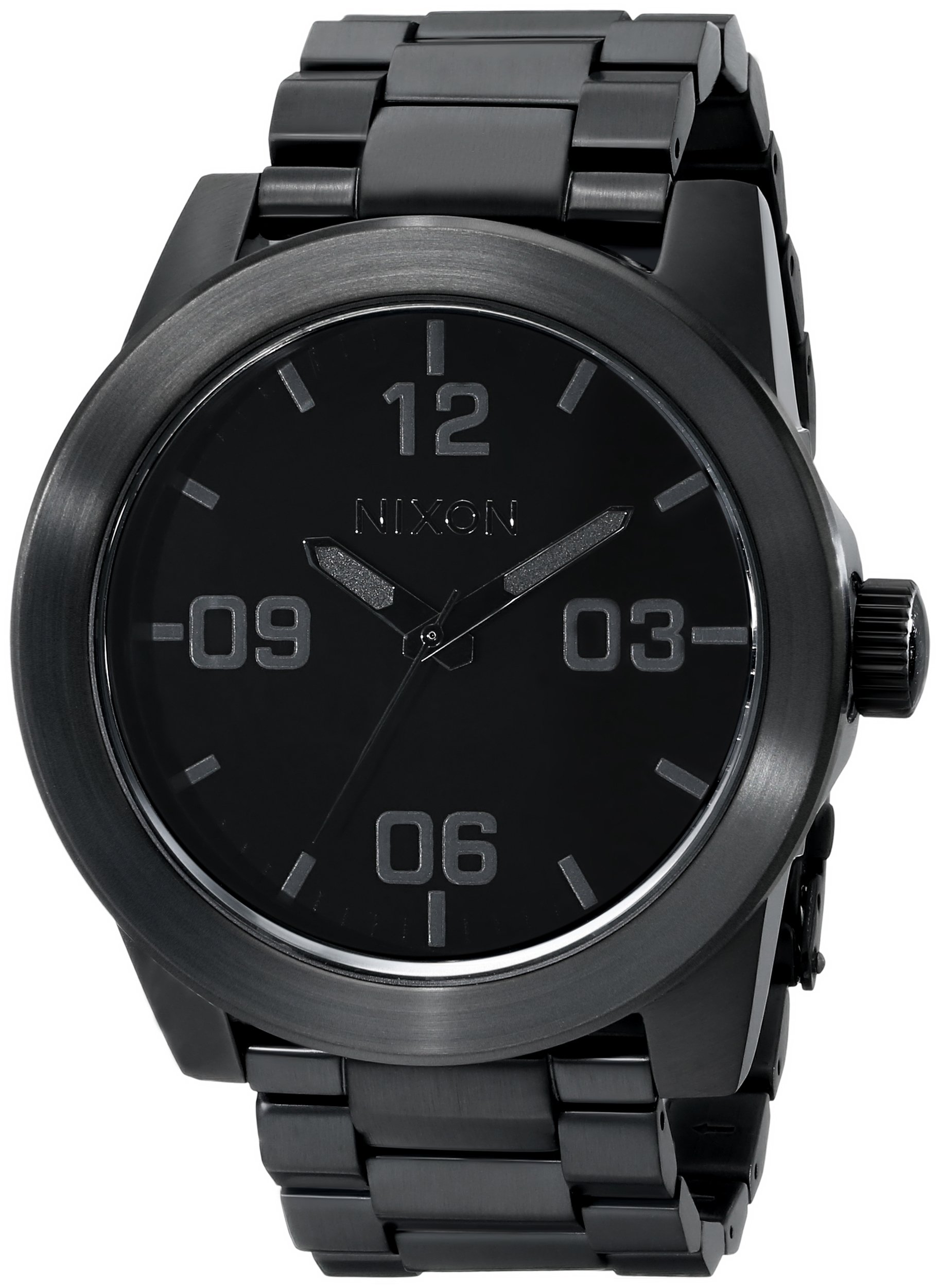 Nixon Corporal SS A346 XL Men's Watch - 48mm Face, 24mm Stainless Steel Band, 100m Water Resistant - Perfect for Diving, Swimming & Everyday Wear