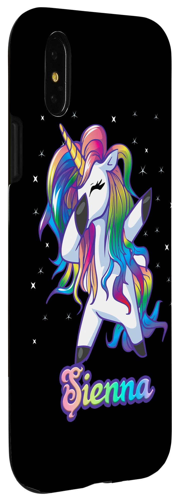 Custom Unicorn Dabbing iPhone X/XS Phone Case - Personalized Protective Cover for Women & Girls | Trendy Gift for Birthday, Party & Everyday Use