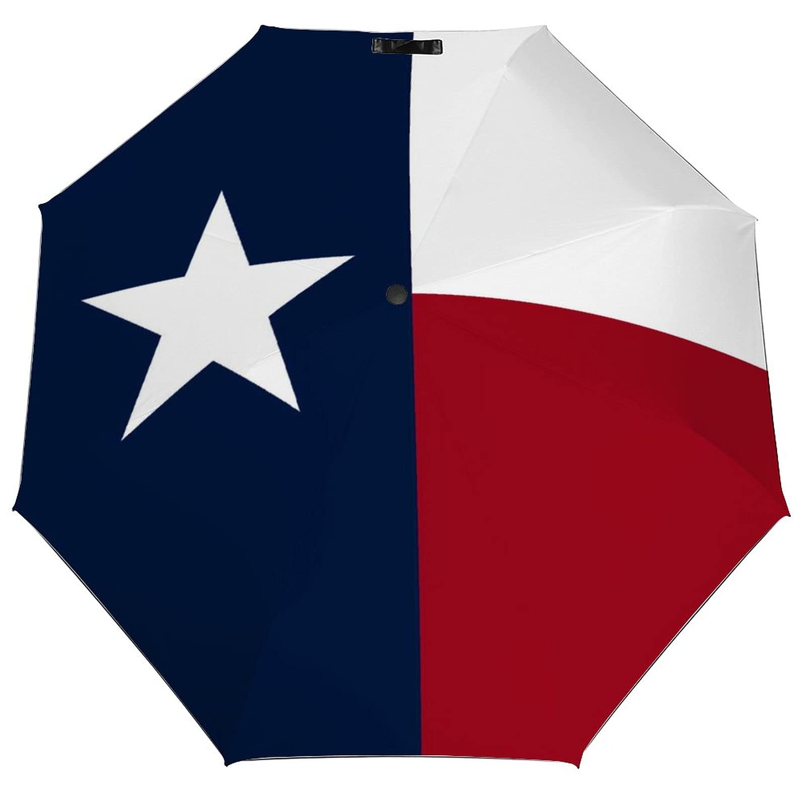 **Automatic Waterproof Umbrella with UV Protection - Texas Flag Design for Sun & Rain - Compact Travel Umbrella for Women & Kids - Perfect for Outdoor Events, Beach Trips & Daily Commute**