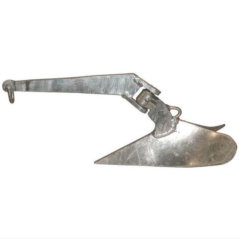 BLA Galvanized Plough Anchor - Heavy Duty Boat Anchor for Sailing, Fishing & Marine Use
