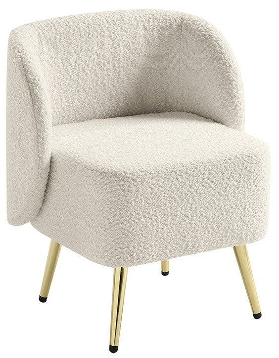 Office Star Abrina Vanity Chair [ABR] - Elegant Makeup Vanity Stool with Padded Seat for Bedroom, Dressing Room & Salon - Comfortable Upholstered Accent Chair