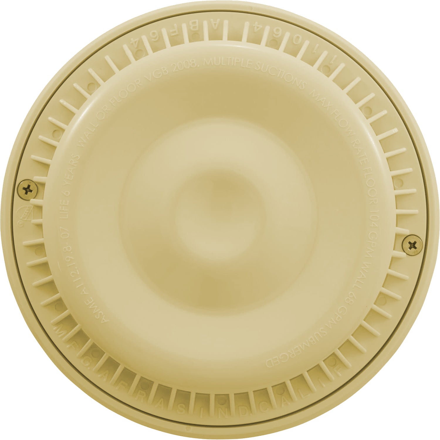 Afras Anti Vortex ABS Drain Cover 7.375 Inch - Heavy Duty Bathroom & Shower Drain Grate for Home & Commercial Use