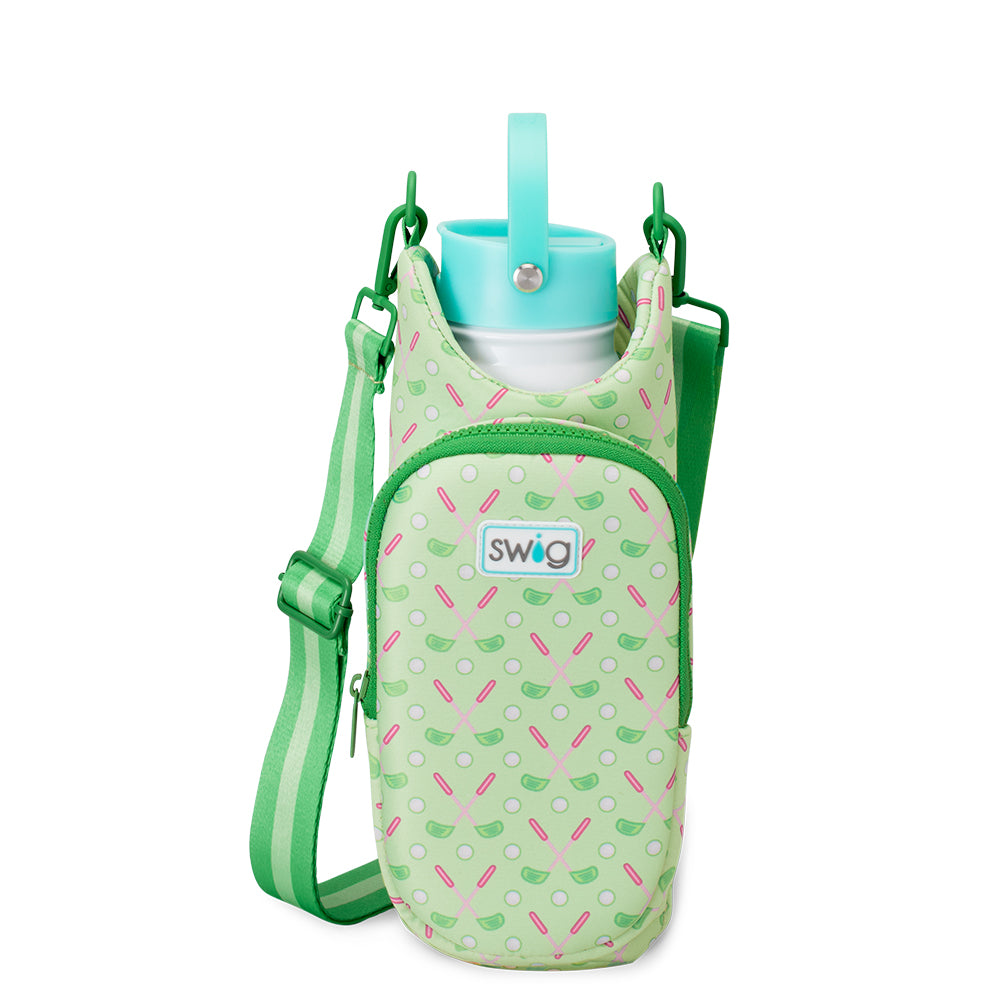 Tee Time Water Bottle Sling - Insulated Golf Water Bottle Holder with Adjustable Strap for Men & Women - Perfect for Golf, Hiking, Gym & Outdoor Activities