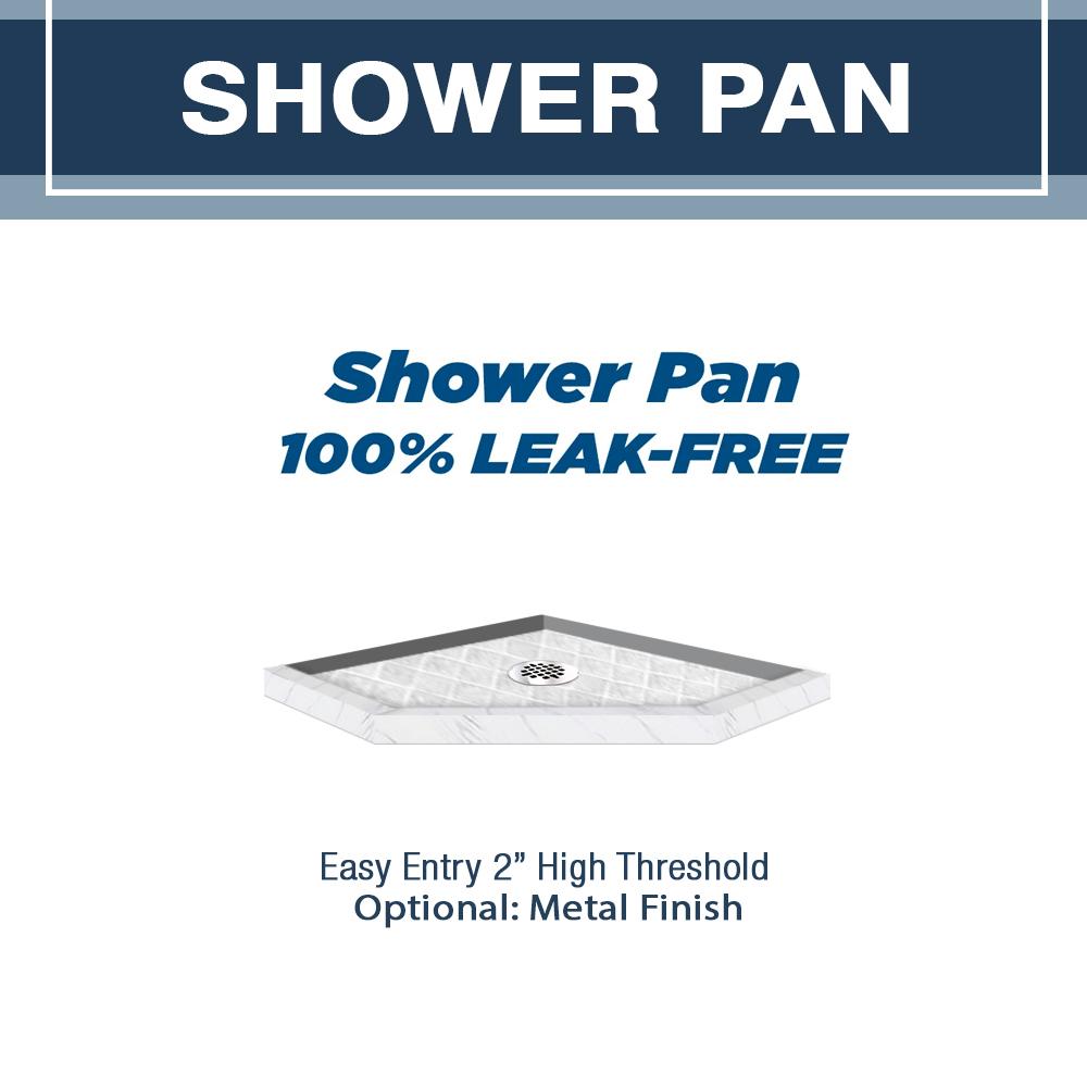 Premium Carrara Marble Neo Classic Shower Enclosure Kit - Waterproof Bathroom Upgrade for Modern Homes & Luxury Hotels