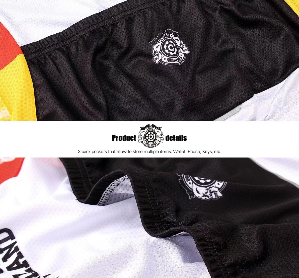 Men's Germany Outdoor Sports Mountain Bike Short Sleeve Cycling Jersey - Breathable & Quick-Dry for Thrilling Rides & Trail Adventures