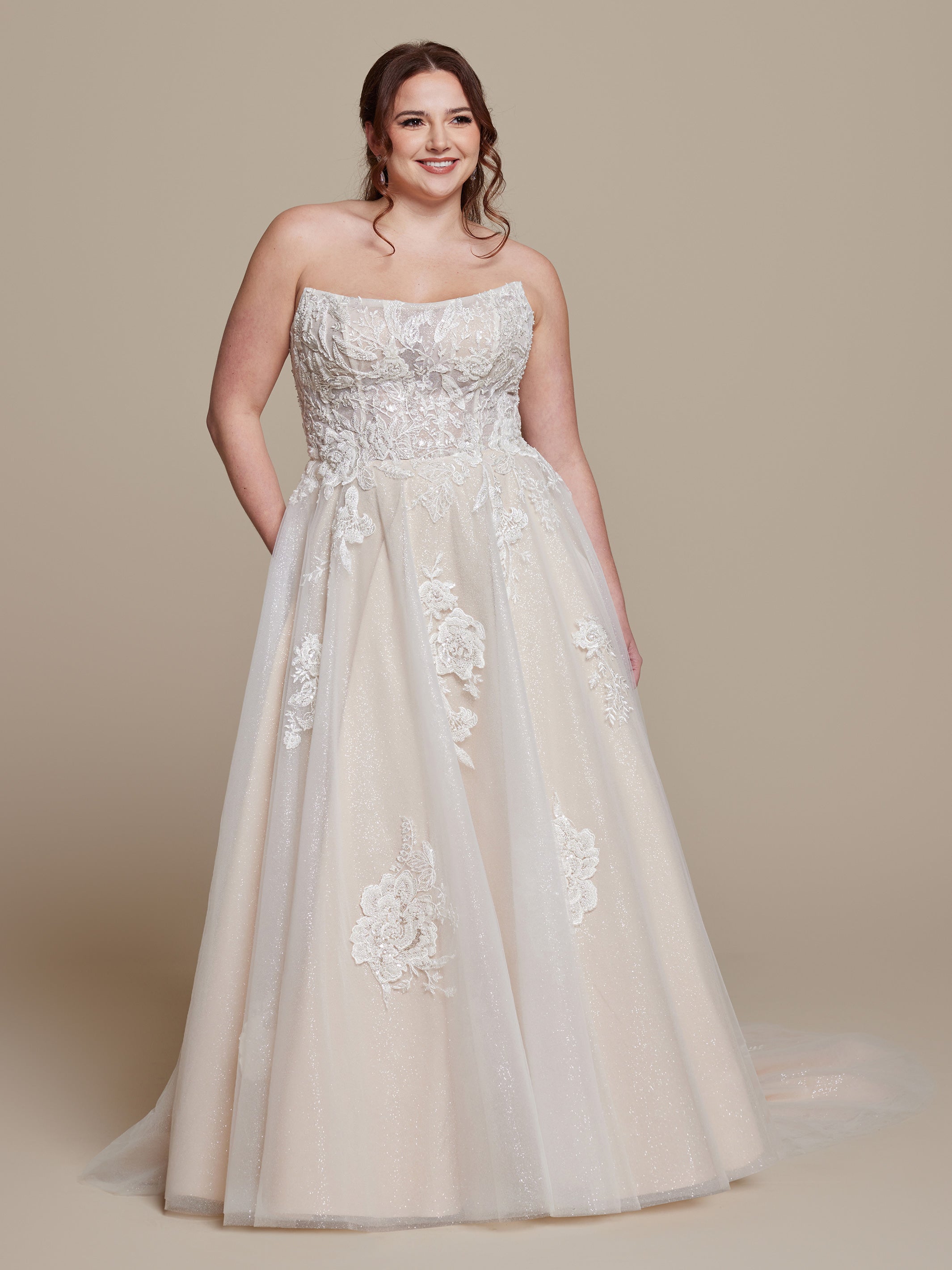 Simone Wedding Dress - Try at Home Before You Buy | Perfect for Bridal Showers, Elopements & Beach Weddings