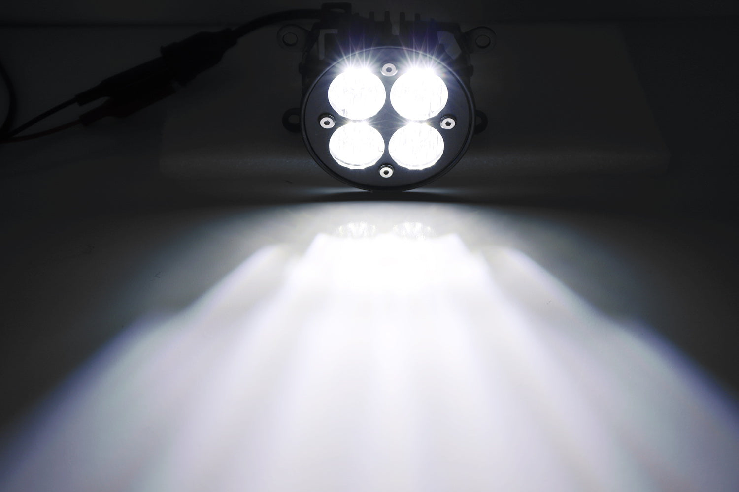 2016-2023 Toyota Tacoma LED Fog Lights Kit - White Wide Angle SAE Flood Beam with Clear Lens for Enhanced Visibility in Rain, Fog & Off-Road Driving