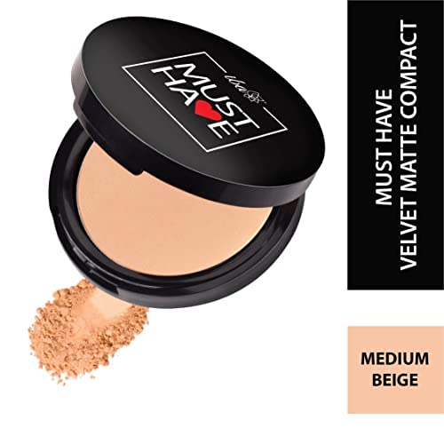Iba Must Have Velvet Matte Pressed Compact Powder - Medium Beige, 9g | High Coverage & Ultra Blendable Face Makeup | Weightless Formula with SPF 15 | Oil Free & Vegan Makeup for Fresh Matte Finish | Perfect for Daily Wear, Touch-Ups & On-the-Go Makeup | Halal Certified