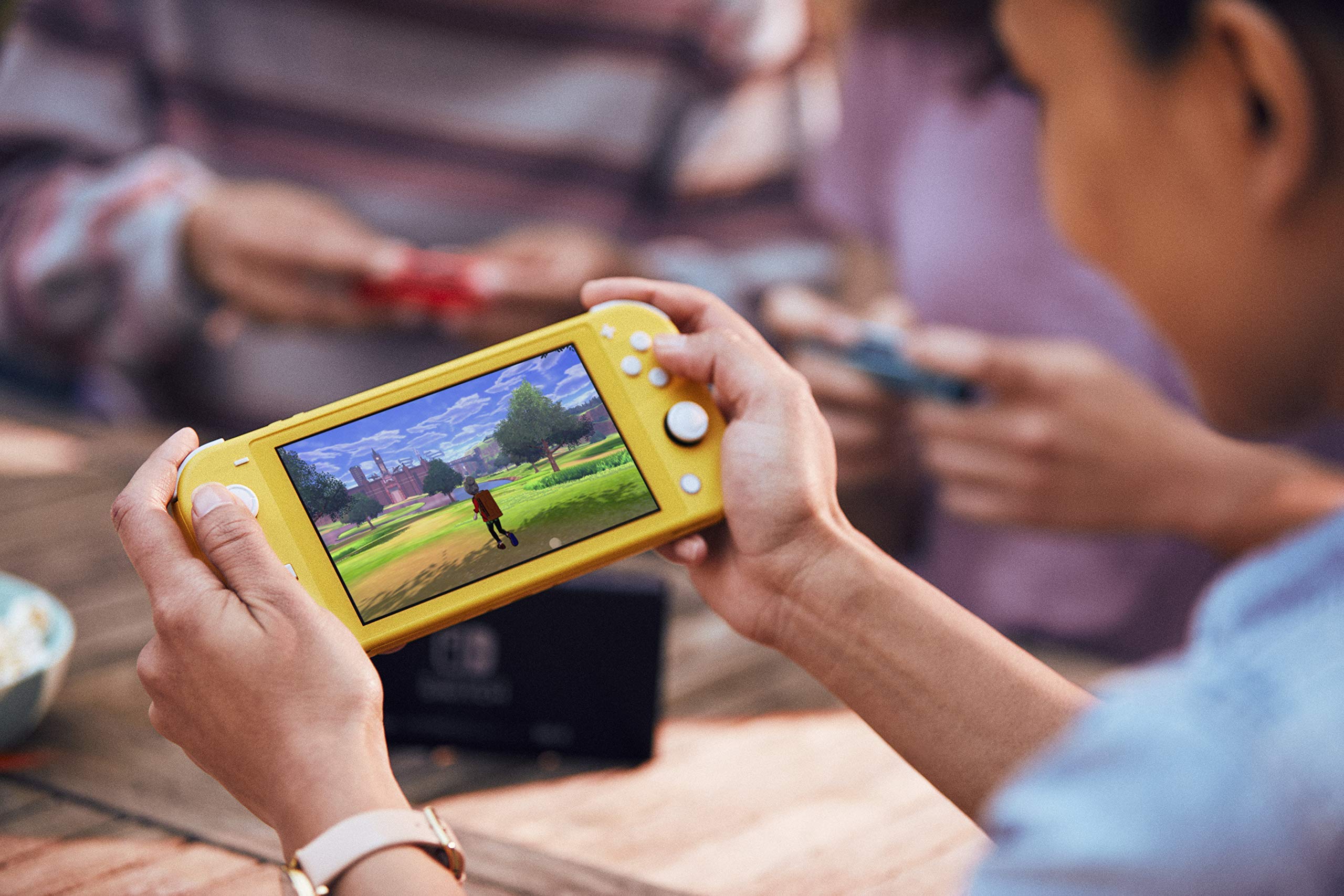 Nintendo Switch Lite Handheld Gaming Console - Yellow (HDH-001) (Renewed) | Portable Video Game System with Built-in Controls | Perfect for Travel, Commuting & On-the-Go Gaming