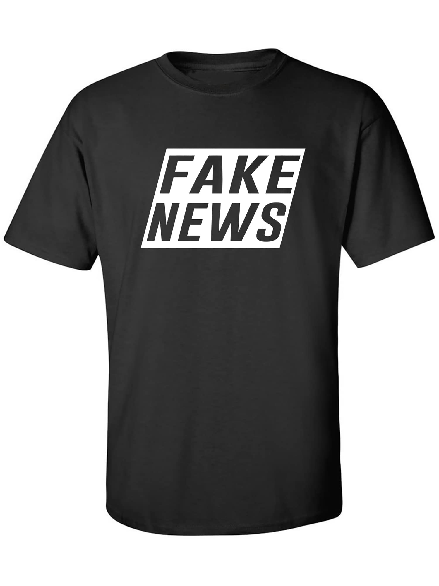 Zerogravitee Fake News Sarcastic Adult Short Sleeve T-Shirt - Funny Political Statement Tee for Men & Women - Perfect for Protests, Parties & Casual Wear