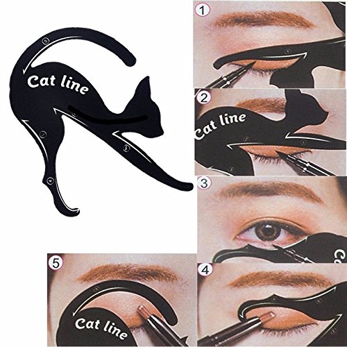 Cat Eyeliner Stencil Kit - 2Pcs Eye Makeup Templates for Perfect Winged Liner