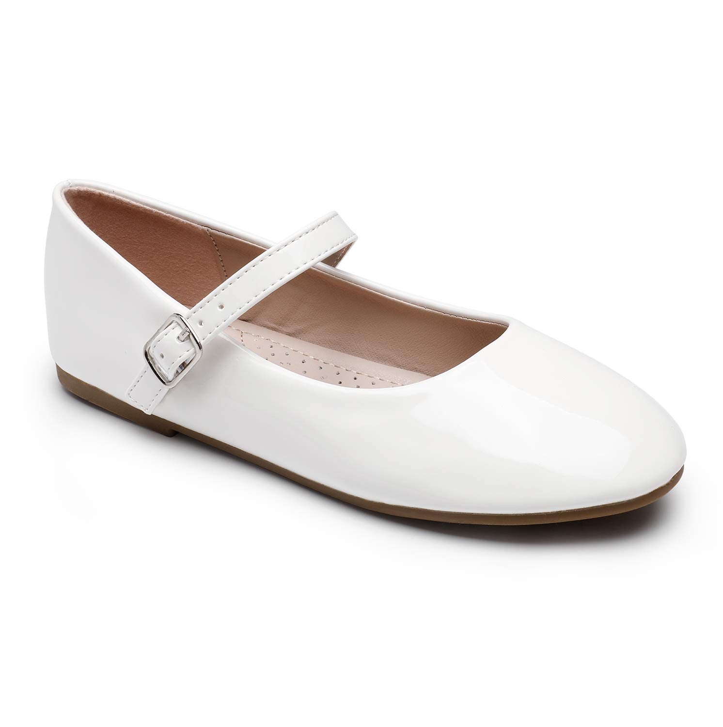 Trary Girls Flats Mary Jane Slip-on Shoes - Comfortable School & Dress Shoes for Toddler, Little & Big Girls | Perfect for School, Parties & Everyday Wear