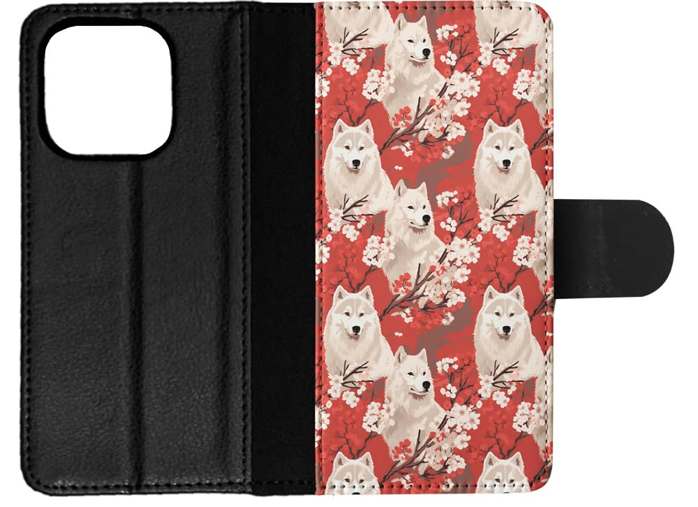 Stylish Belgian Sheepdog Puppy Faux Leather Flip Wallet Case for Apple iPhone 14 Pro - Perfect for Dog Lovers & Everyday Use