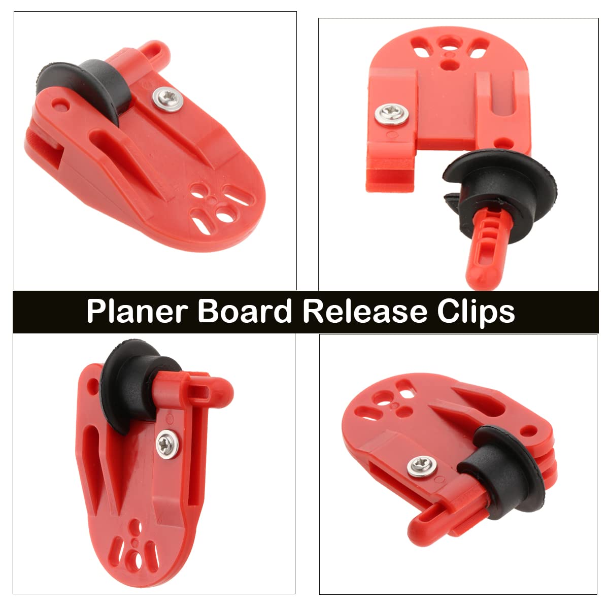 6Pcs Heavy Duty Snap Release Clips for Offshore Fishing - Trolling Downrigger Clips with Strong Tension - Perfect for Planer Boards and Saltwater Fishing Tackles (Great for Trolling, Downrigger Fishing & Big Game Angling)