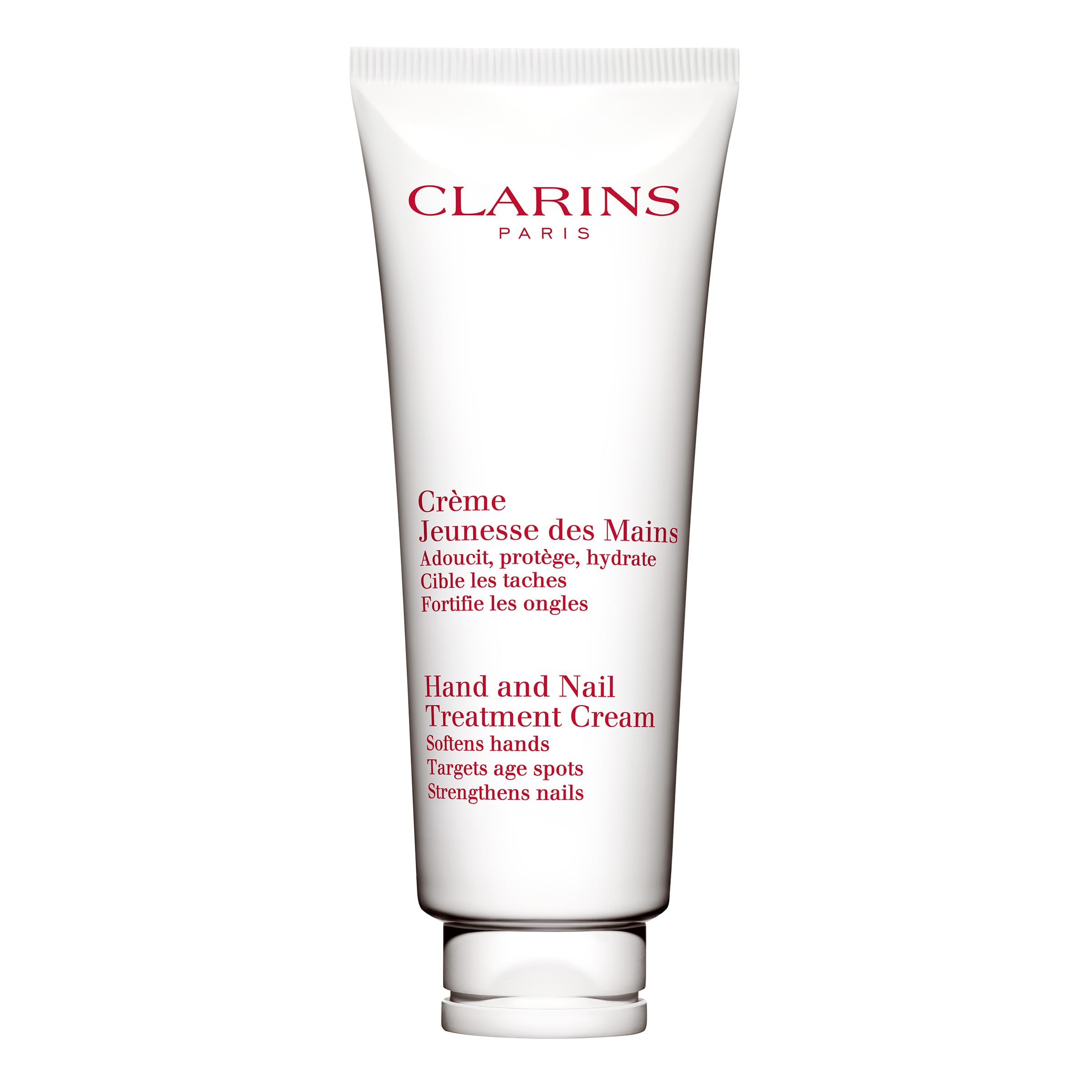 Clarins Hand and Nail Treatment Cream - Award-Winning Moisturizer with Shea Butter | Softens, Nourishes & Protects Dry Hands | Strengthens Nails & Conditions Cuticles | Natural Plant Extracts | Perfect for Daily Hand Care & Winter Skin Protection