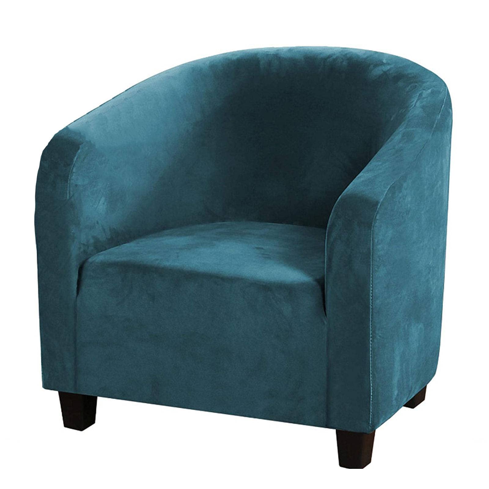 **Stretch Club Chair Cover - 1-Piece Geometric Print Jacquard Spandex Sofa Cover for Armchair, Tub Chair & Couch - Perfect for Living Room, Bar Counter & Home Decor**