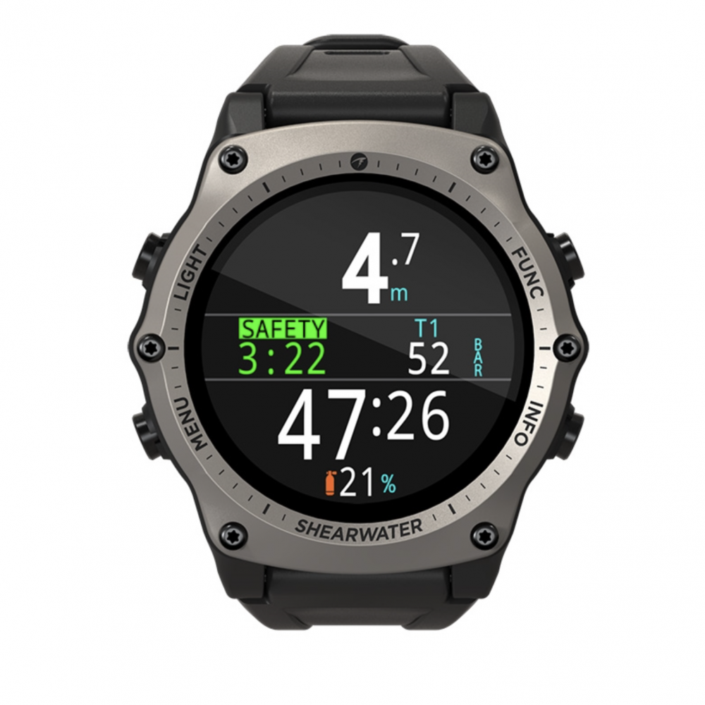 Shearwater Teric Air Integrated Dive Computer - Wrist Mounted Scuba Diving Computer with Wireless Air Integration & Multi-Gas Support for Professional and Recreational Divers