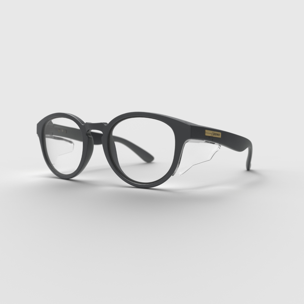 Hyspecs Flyers Series Safety Glasses with Clear UV400 Lens & Side Shields - Protective Eyewear for Work, Sports, and Outdoor Activities