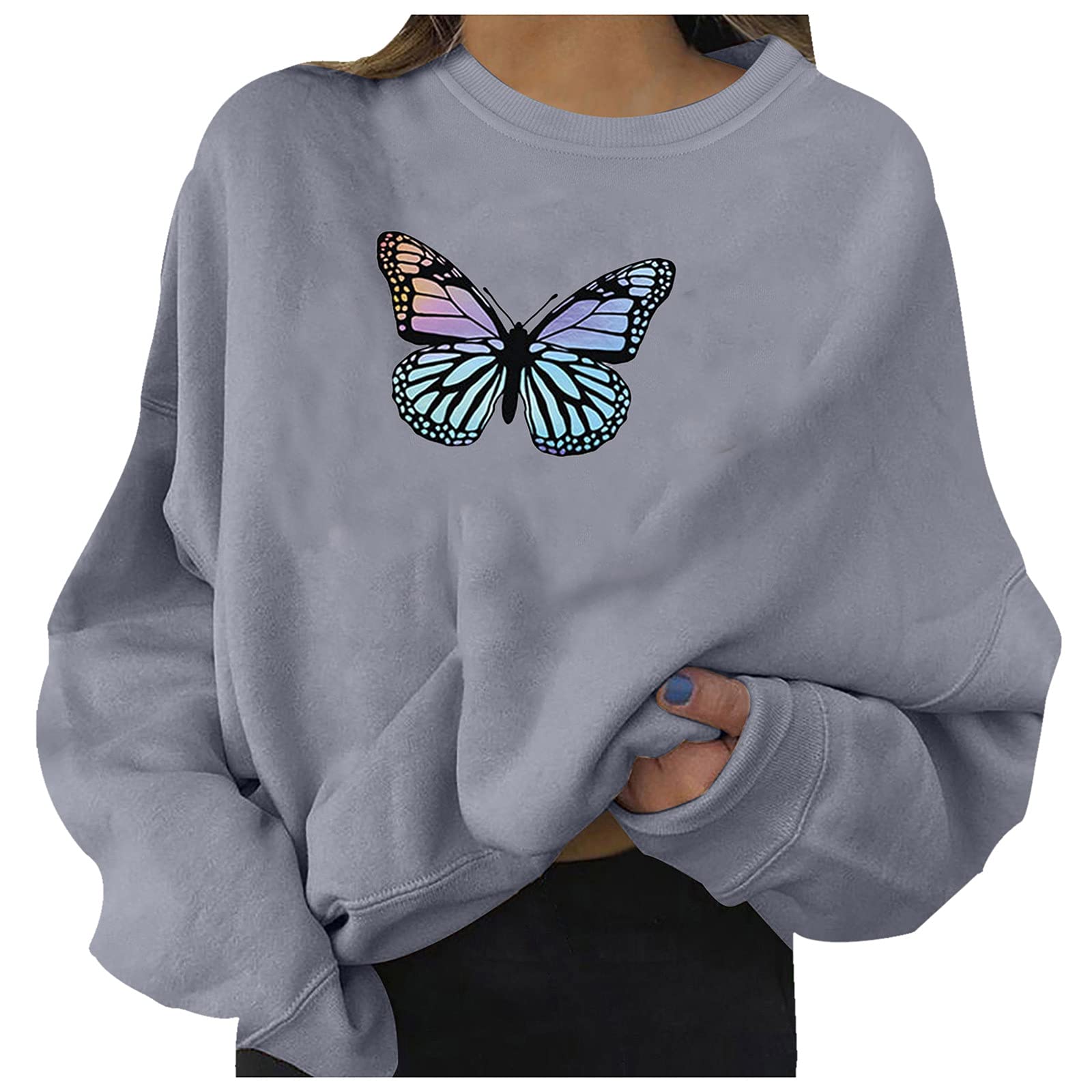 Halloween Shirts for Women - Oversized Graphic Sweatshirt Hoodies & Crewneck Pullover | Casual Loose Fit Jumper Tops for Fall Parties, Trick or Treating & Cozy Seasonal Outfits