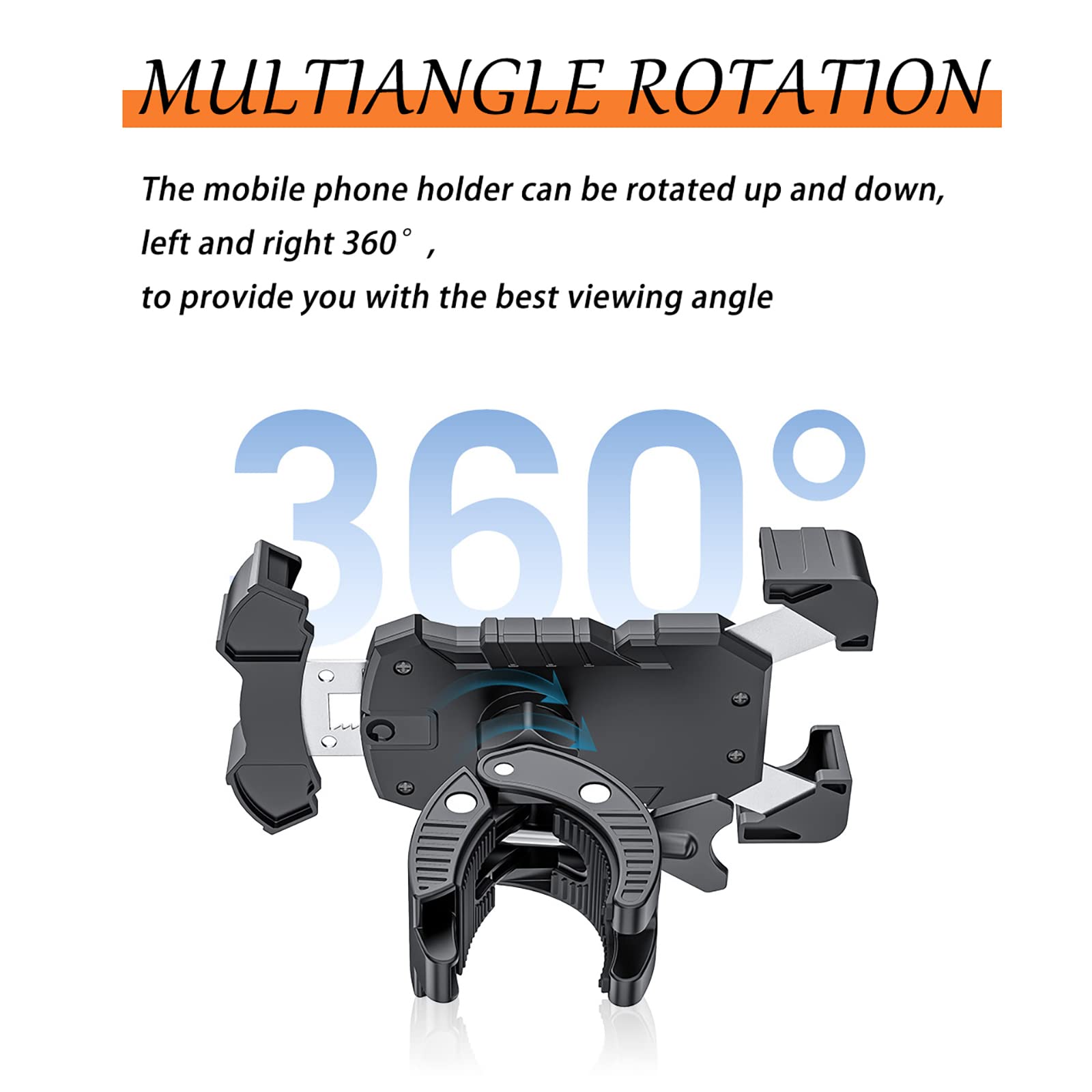 Premium Adjustable Golf Cart Phone Holder - Secure & Durable Golf Accessories for iPhone & Android - Perfect for Golfing, Driving & Outdoor Activities