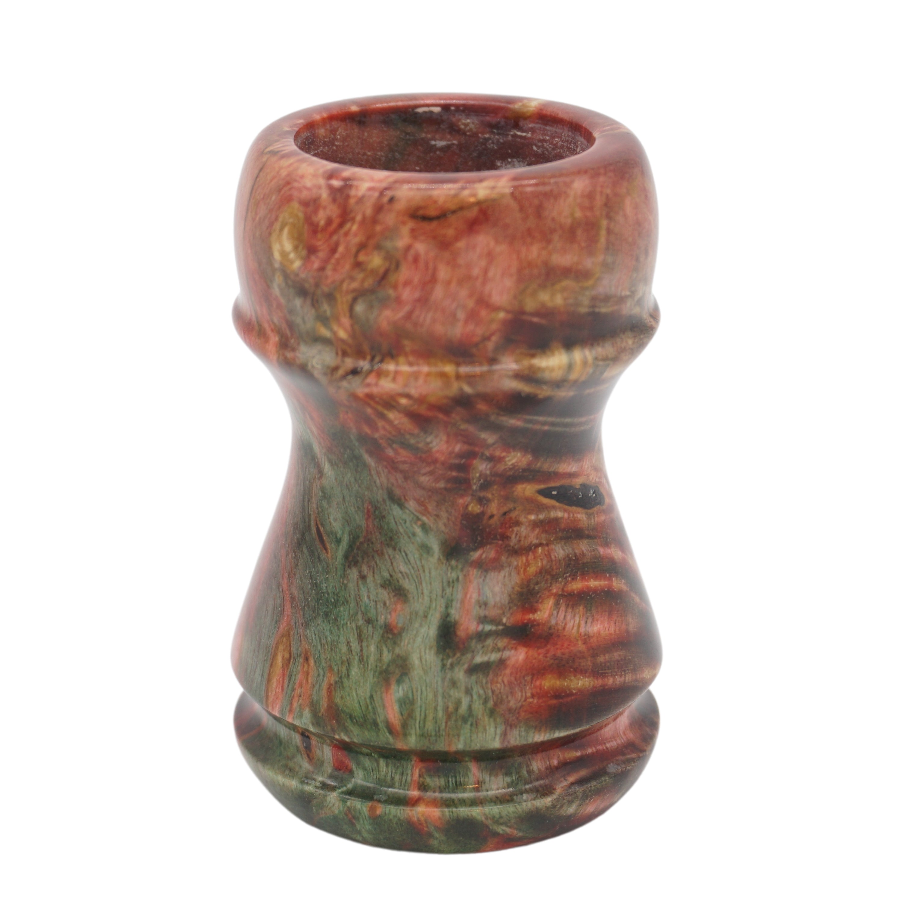 Premium Karelian Birch Stabilized Wood Handcrafted Shaving Brush Handle - Fits 24mm & 26mm Knots - Ideal for Wet Shaving, Grooming Kits & Luxury Bathroom Accessories