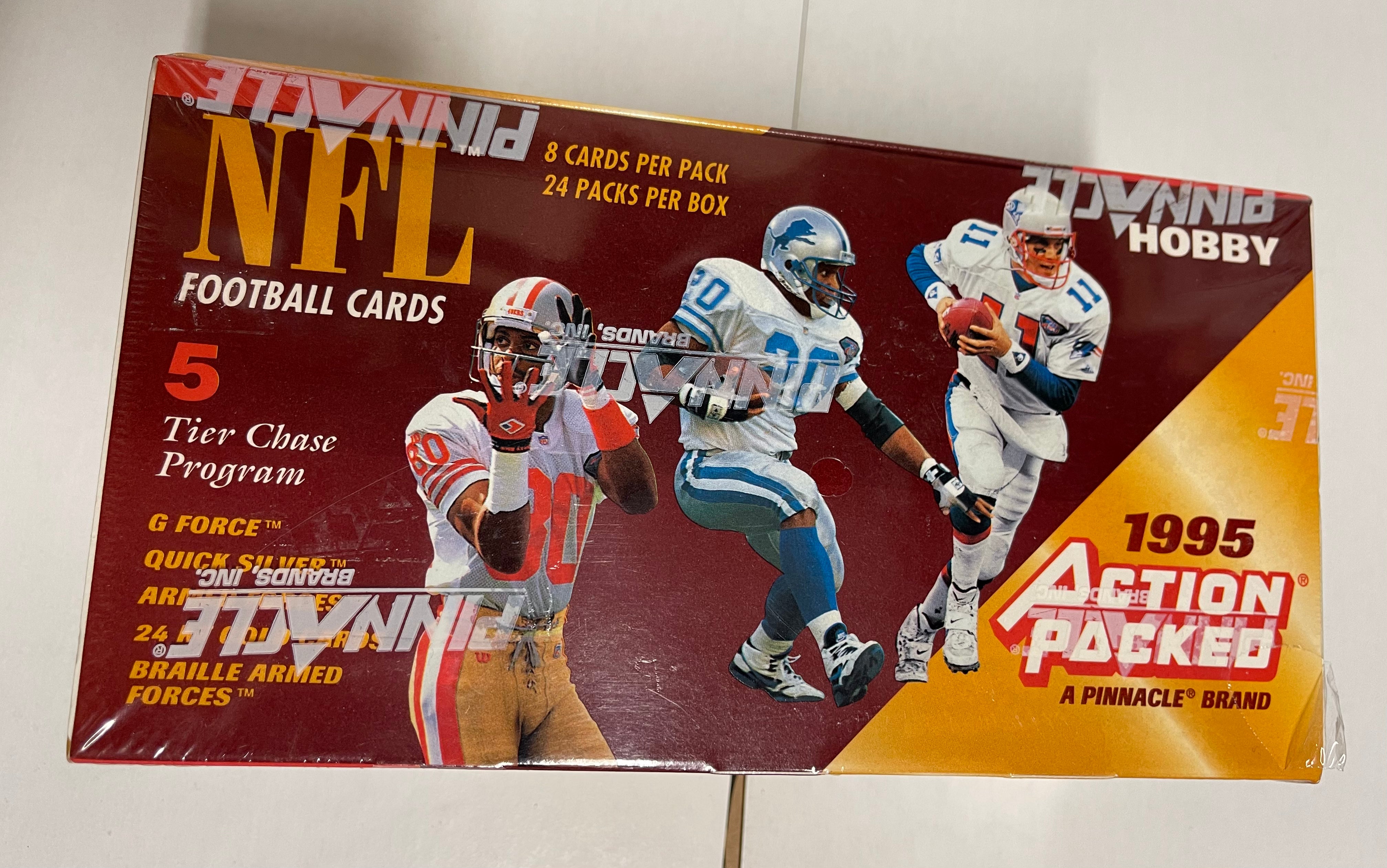 1995 Rare Factory Sealed Football Cards Box - Collectible Trading Cards for Sports Fans & Memorabilia Collectors - Perfect for Gifts, Investments, and Display Collections