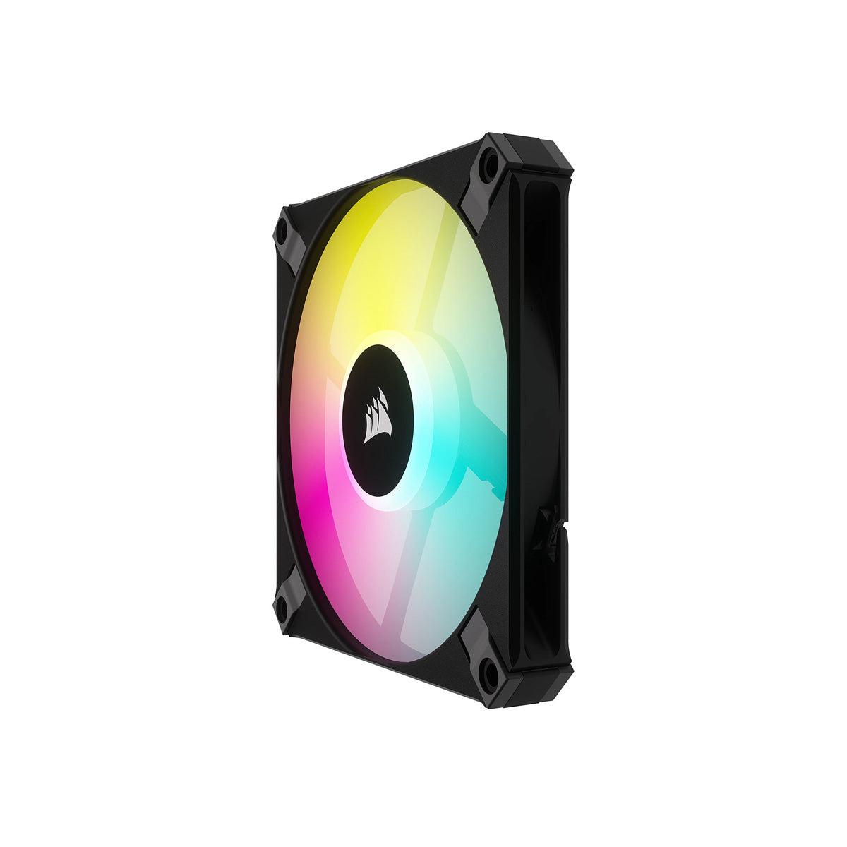 Corsair AF120 RGB SLIM 120mm x 15mm Fluid Dynamic RGB LED Fan - Triple Pack with Lighting Node CORE - High Performance Cooling for PC Gaming, Workstation & Home Office Setup