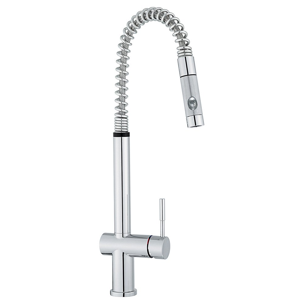 Franke FF2100 Oxygen Flex Single Handle Pull-Down Kitchen Faucet in Chrome - Modern Design for Easy Cooking & Dishwashing in Your Home Kitchen
