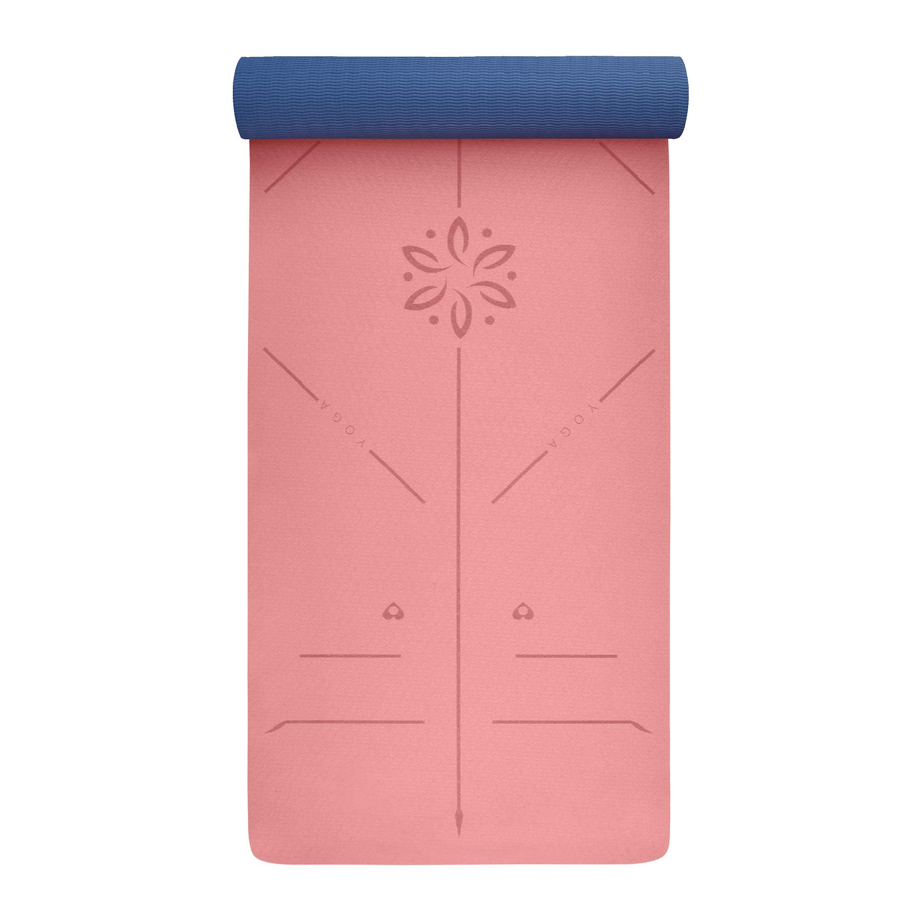 Non-Slip Yoga Mat with Carrying Strap - Extra Thick Exercise Mat for Pilates, Home Workout & Gym Training | Perfect for Hot Yoga, Meditation & Fitness Routines