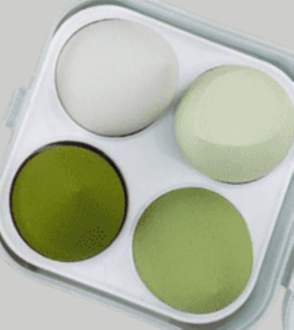 Feelhigh Beauty Blender Sponge 4-Pack with Storage Box - Premium Makeup Sponges for Flawless Foundation & Concealer Application - Perfect for Professional Makeup Artists & Home Use