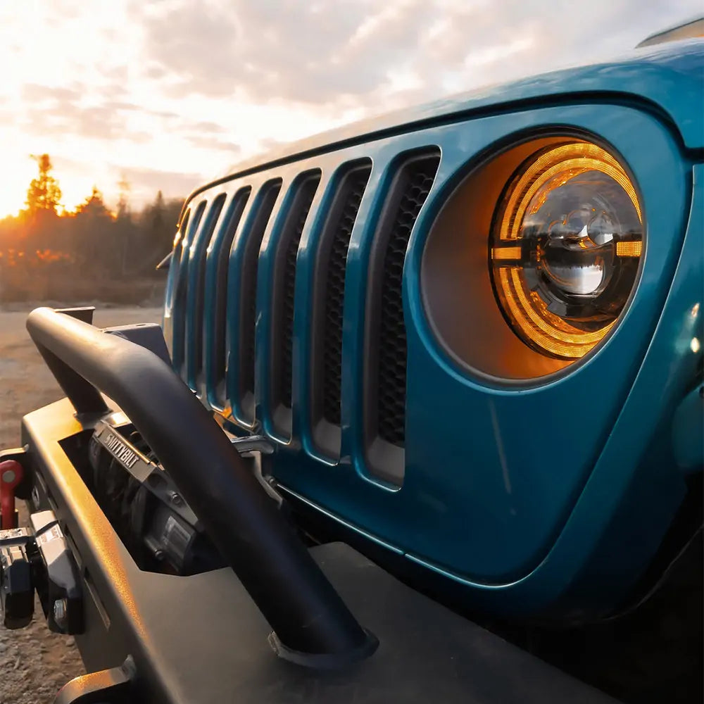 9 Inch LED Headlights for Jeep JL Wrangler - 60W High Power Sunlight White Light - Off-Road & Night Driving Upgrade