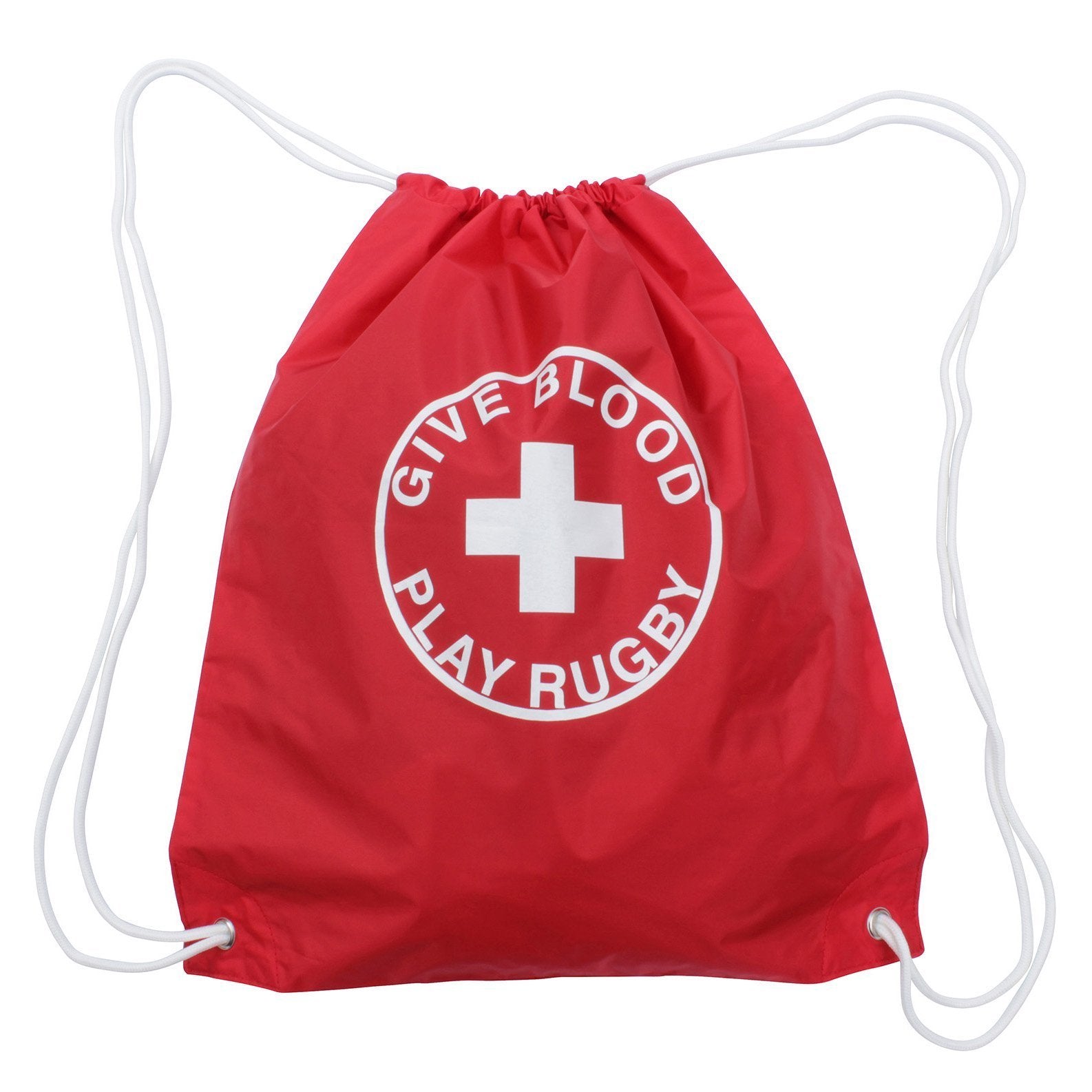Rugby Sling Bag - Durable Crossbody Bag for Sports & Travel | Give Blood Play Rugby Design | Perfect for Gym, Hiking & Everyday Use