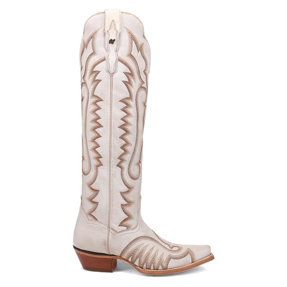 Dan Post Women's Josie Embroidered Snip Toe Casual Boots - Mid Calf Western Boots with Zipper & 1-2