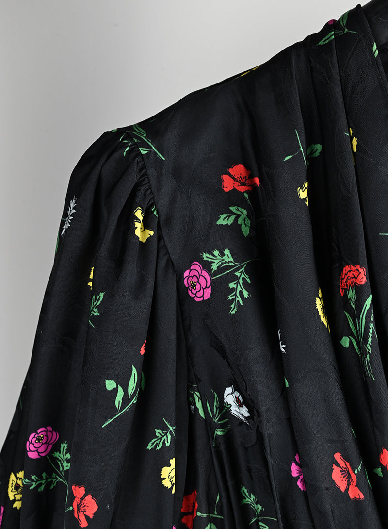 Balenciaga Floral Mini Dress Size 38 - Elegant Summer Party & Cocktail Outfit for Women