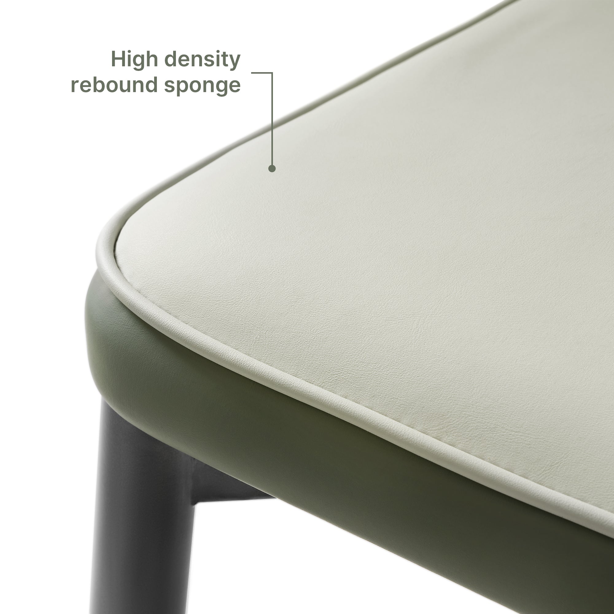 Ember Upholstered Dining Side Chairs Set of 2 - Modern Gray & Bottle Green Fabric Chairs for Kitchen, Dining Room, or Breakfast Nook - Comfortable Seating for Home & Office Use