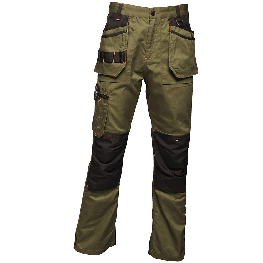 Regatta Men's Incursion Work Trousers 32R Iron Gray - Durable Work Pants for Construction, Landscaping & Outdoor Jobs