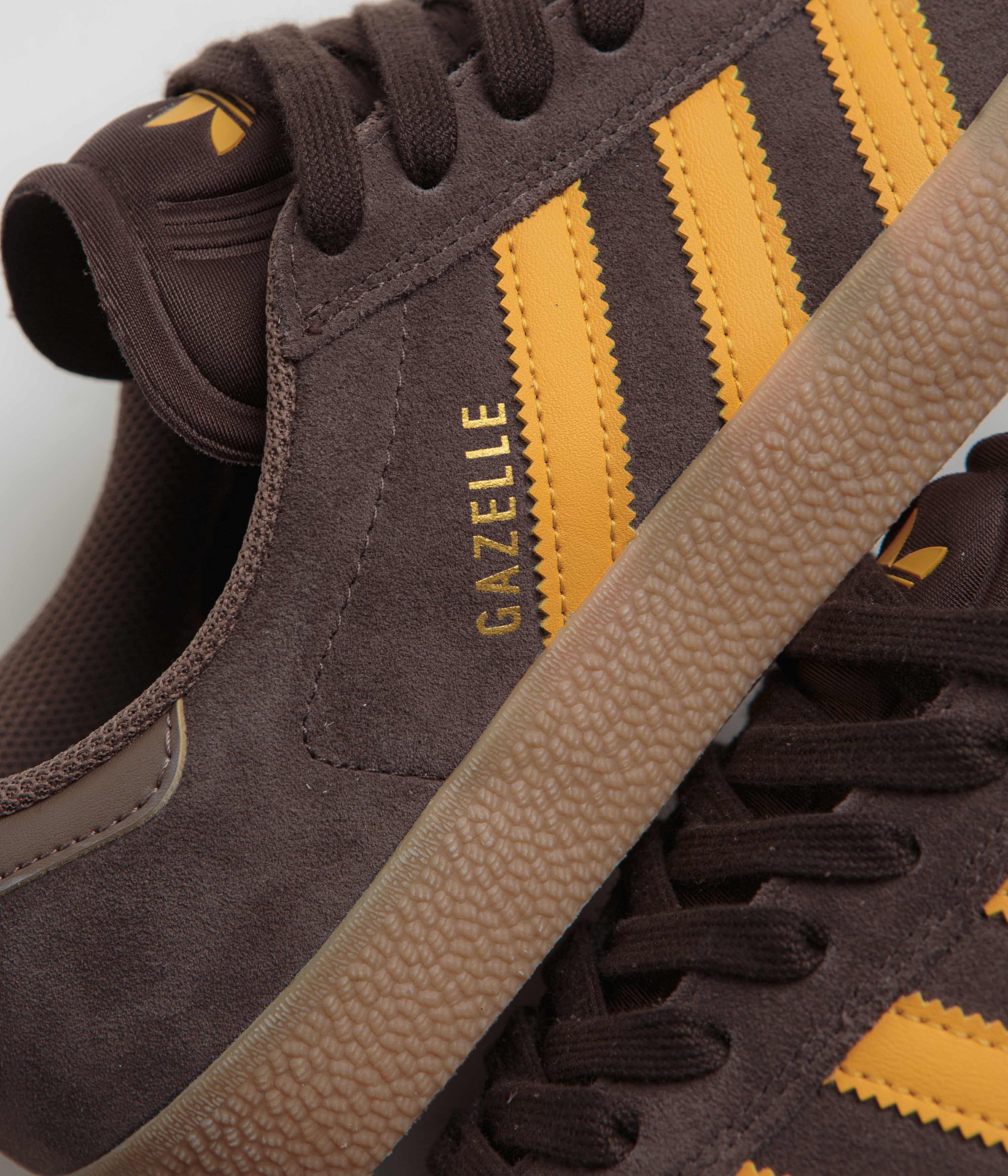 Adidas Gazelle ADV Shoes for Men & Women - Dark Brown / Preloved Yellow / Earth Strata - Retro Sneakers for Casual Wear, Street Style & Everyday Comfort