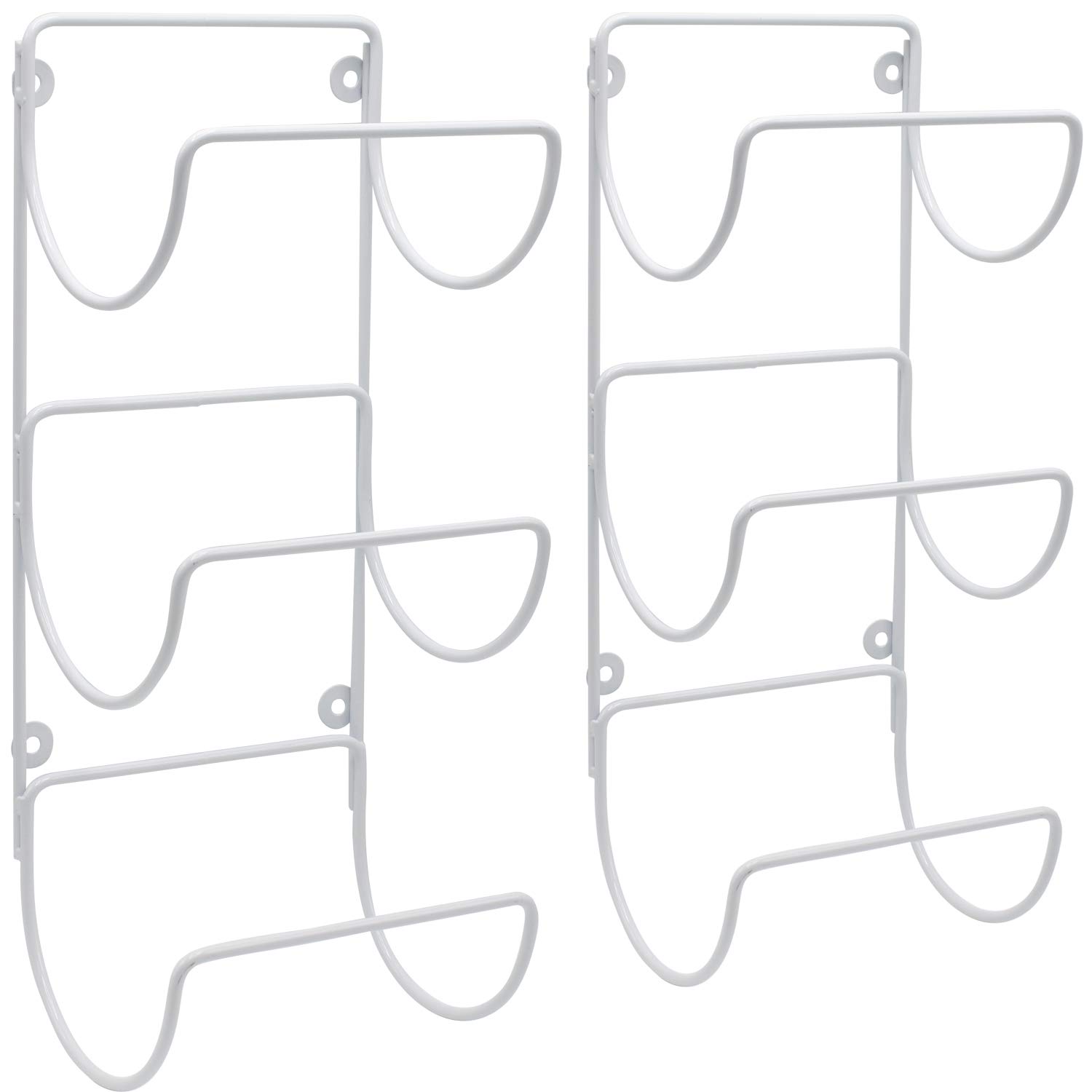 Sorbus 6-Tier Wall Mounted Towel Rack - Space Saving Bathroom Organizer for Rolled Towels, Washcloths & Linens - White Hanging Shelf for Bathroom, Spa, Salon - Perfect for Small Spaces & Luxury Bathroom Decor