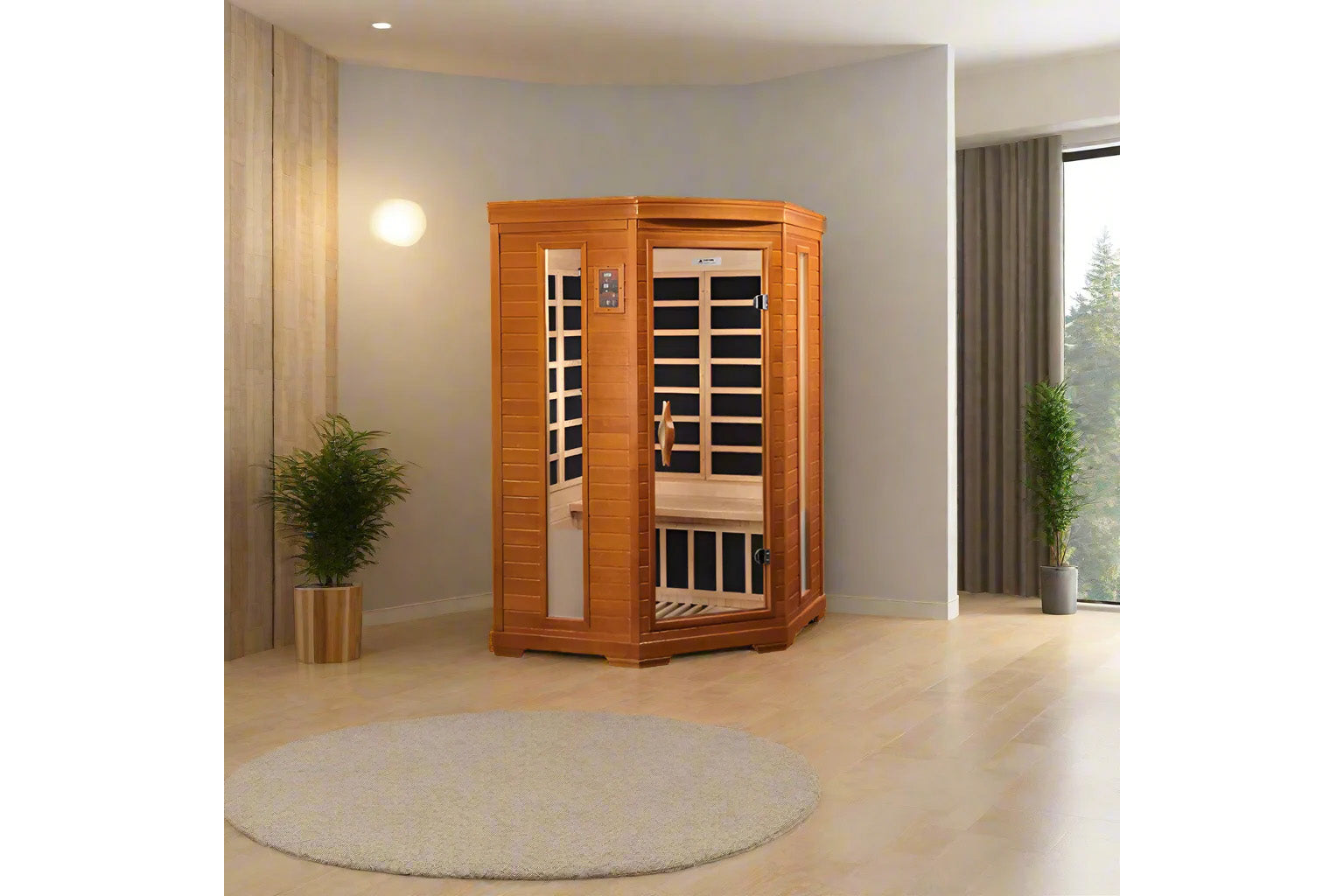 Dynamic Heming Elite 2-Person Ultra Low EMF Far Infrared Sauna for Home Relaxation & Detox - Perfect for Wellness & Pain Relief Therapy