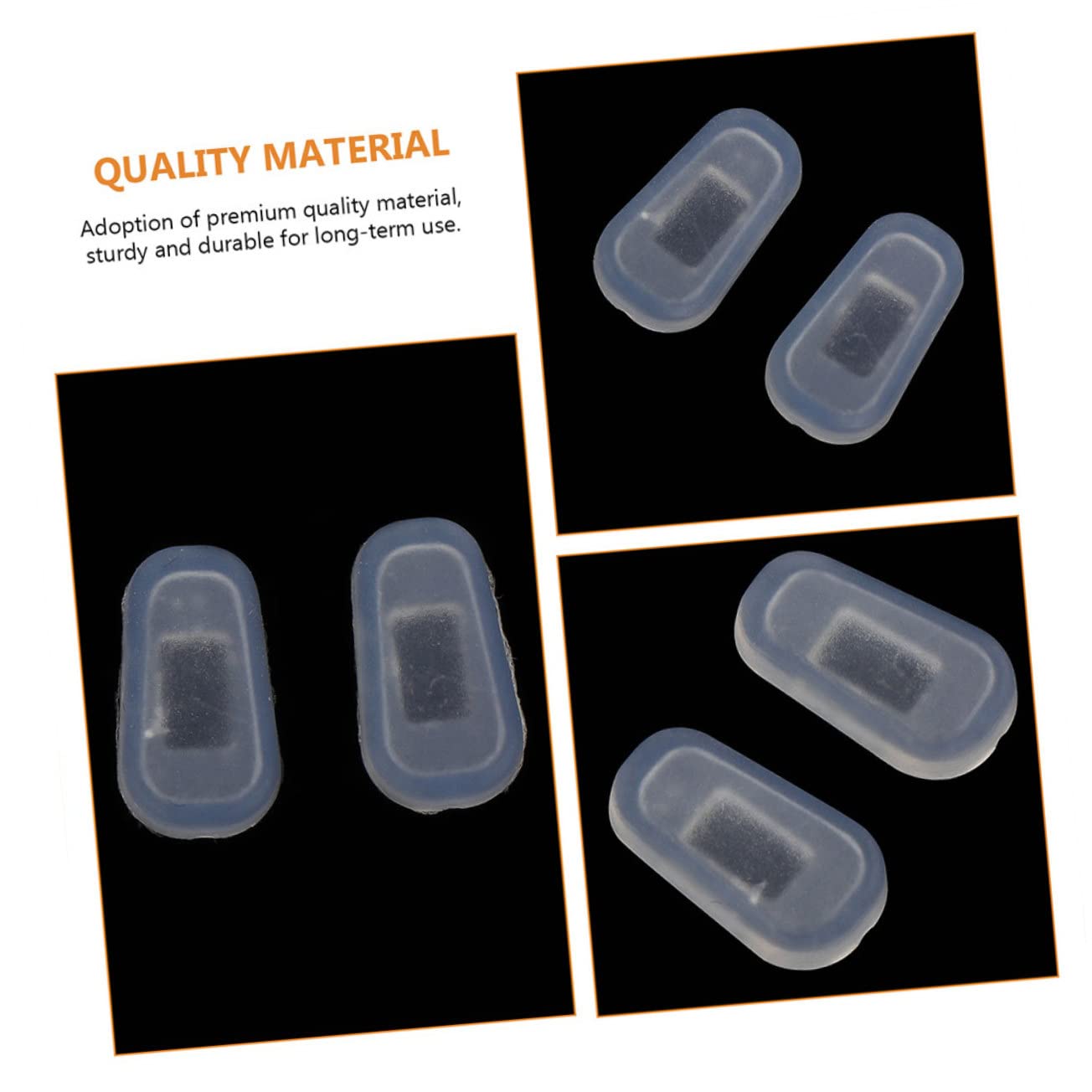 Lurrose 25 Pairs Silicone Nose Pads for Glasses - Comfortable Eyewear Nose Pad Replacement Accessories - Perfect for Reading, Computer Work and Everyday Use