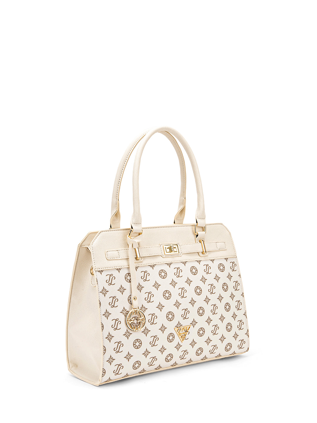 Lavie Signature Manhattan Medium Off White Women's Satchel Handbag - Stylish Crossbody Purse for Work, Travel & Everyday Use
