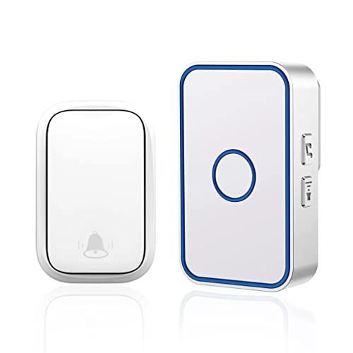 Wireless Doorbell with LED - No Battery Needed, 150M Range, 60 Chime Tones, Easy Installation for Home Security (Black) - Perfect for Apartments, Houses & Offices