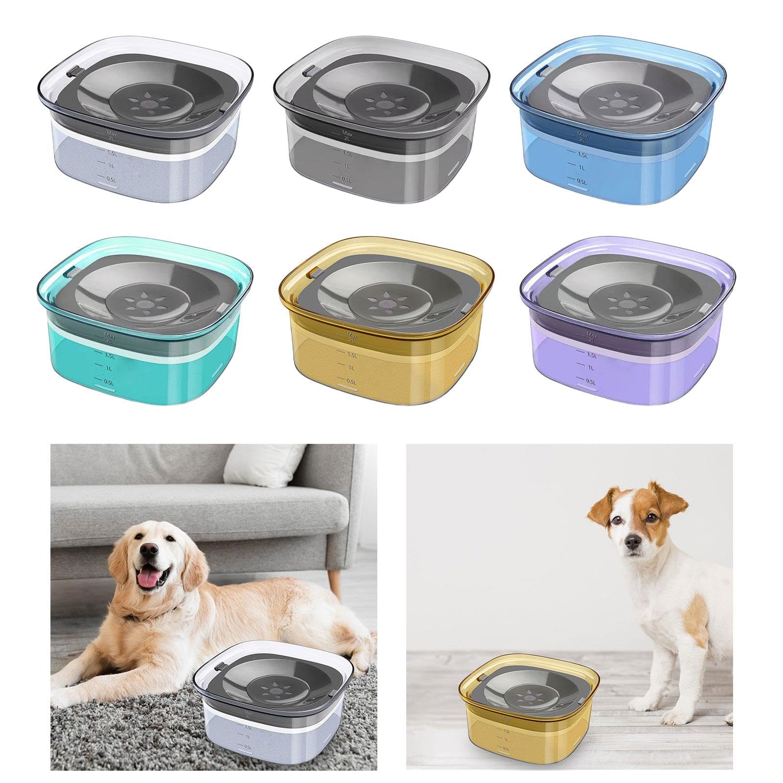 Spillproof Travel Dog Water Bowl for Medium & Large Dogs - Clear No Spill Pet Dish | Durable Pet Supplies for Home, Car & Outdoor Use | Perfect for Camping, Hiking & Road Trips