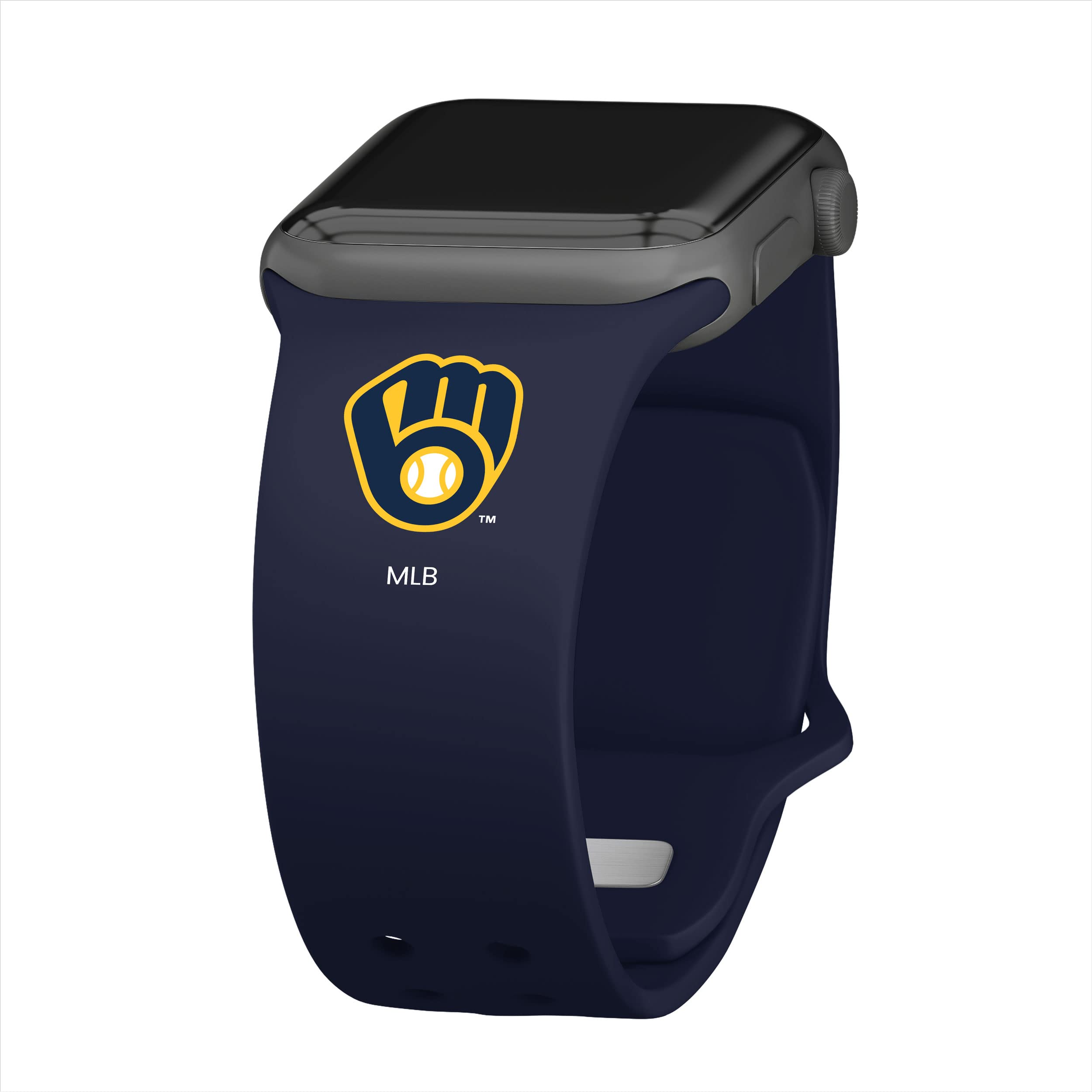 Milwaukee Brewers Silicone Sport Watch Band for Apple Watch - Durable, Comfortable Strap for Fitness, Running & Casual Wear