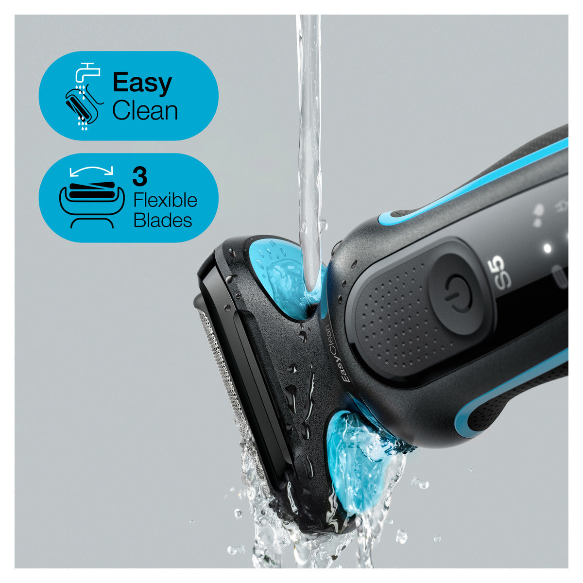 Braun Series 5 51-M1200s Wet & Dry Electric Shaver with Precision Trimmer - Perfect for Travel, Home & Office Use