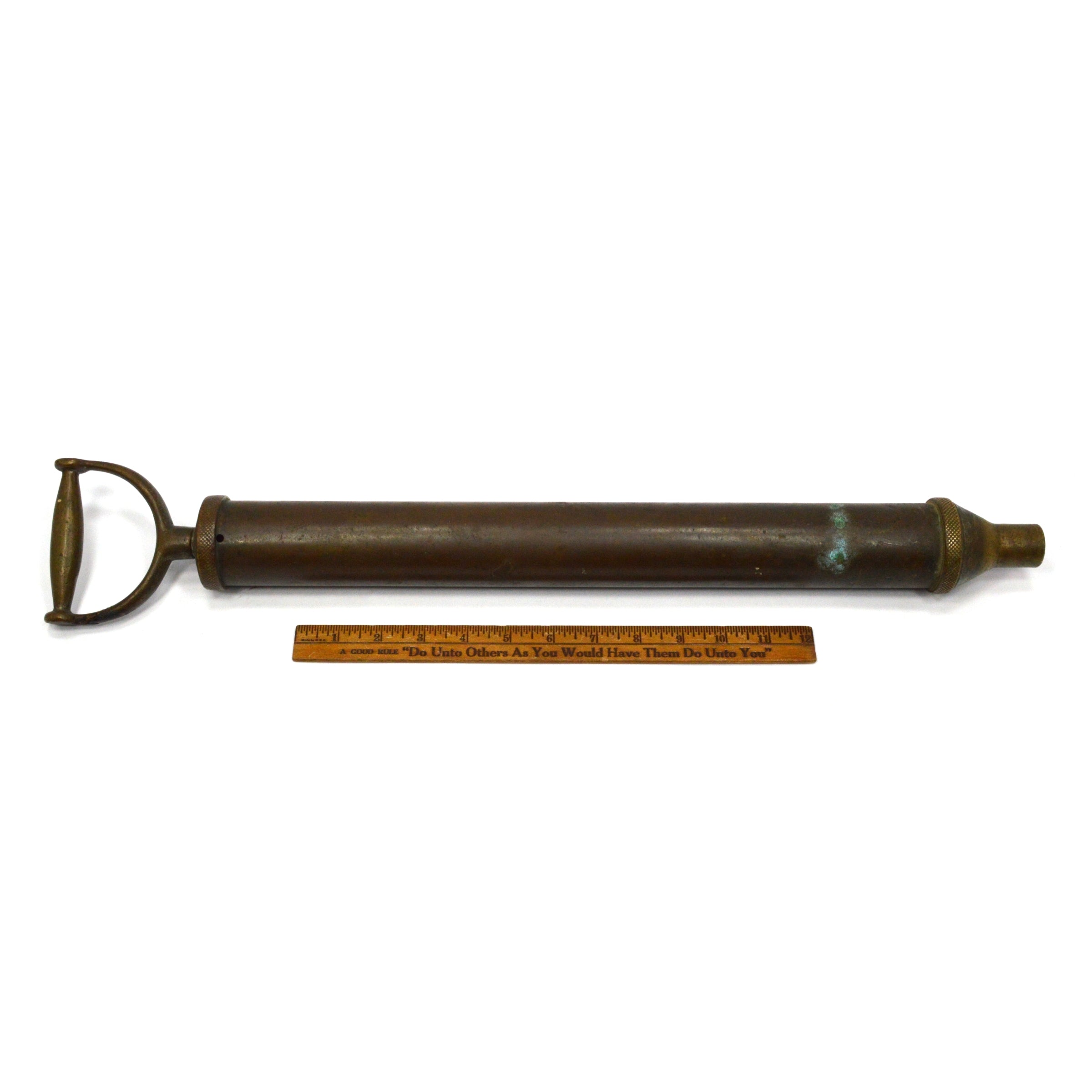 Vintage Brass Plumbing Pump Tool by F.W. Hoffman & Co Philadelphia - Antique Plumber's Essential for Restoration Projects & DIY Home Repairs