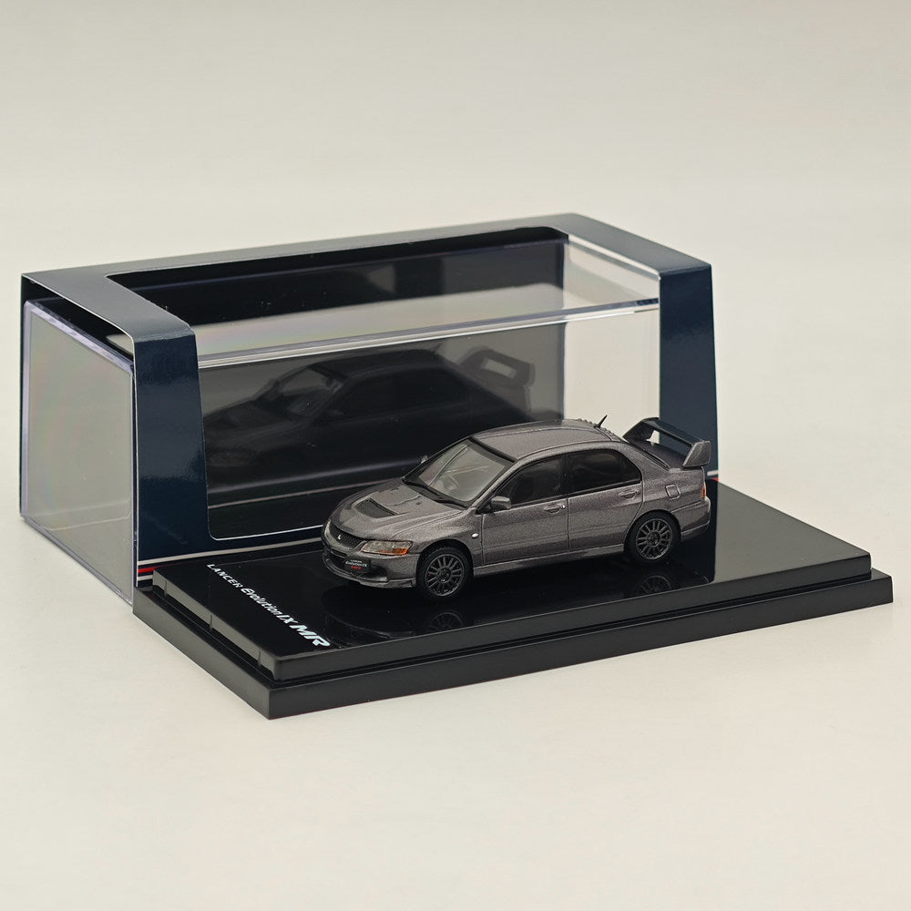 1/64 Scale Mitsubishi Lancer GSR Evolution IX MR Diecast Car Model - Gray Collectible Toy (HJ647054MP) | Perfect for Car Enthusiasts, Display Collections & Racing Game Fans