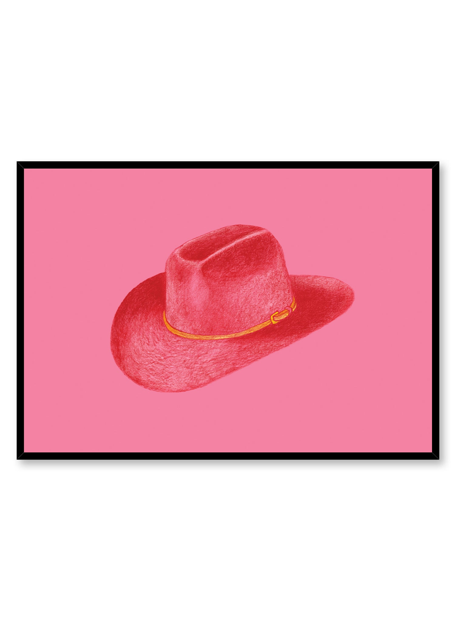 Pink Cowboy Poster - Western Wall Art Decor for Home, Office & Cowboy-Themed Rooms | Perfect for Western Lovers & Vintage Aesthetic