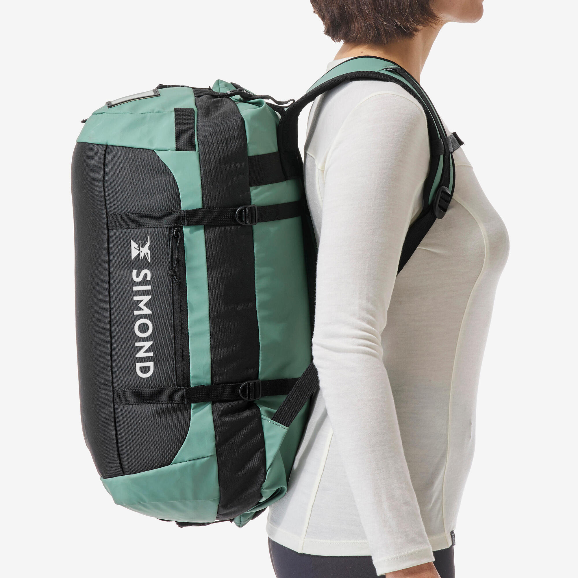 Simond 500 Extend 30-40L Waterproof Duffle Bag for Travel, Camping & Gym | Heavy Duty Carry On Luggage with Shoulder Strap