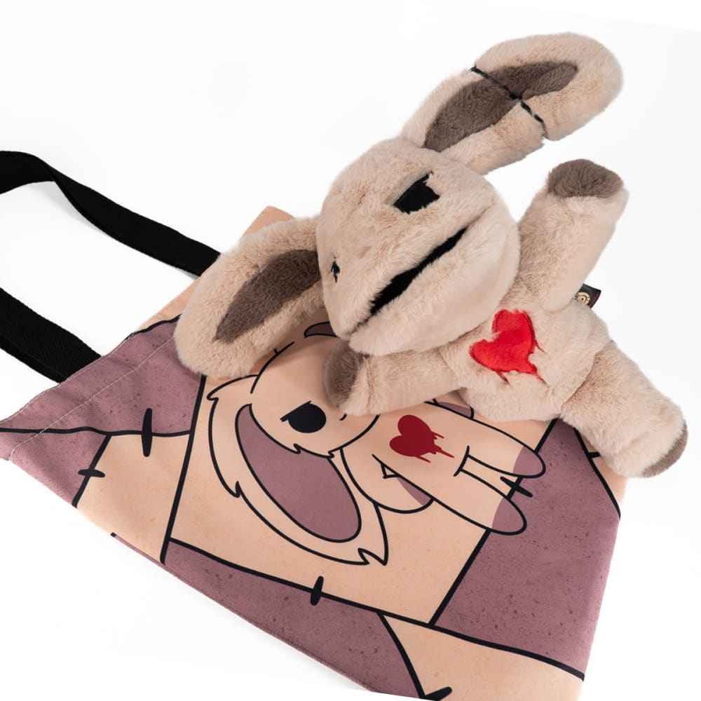Plushie Dreadfuls Puck Dread Rabbit Plush Puppet - Soft Stuffed Animal Toy for Kids & Collectors | Perfect for Storytelling, Cuddling & Gothic Decor